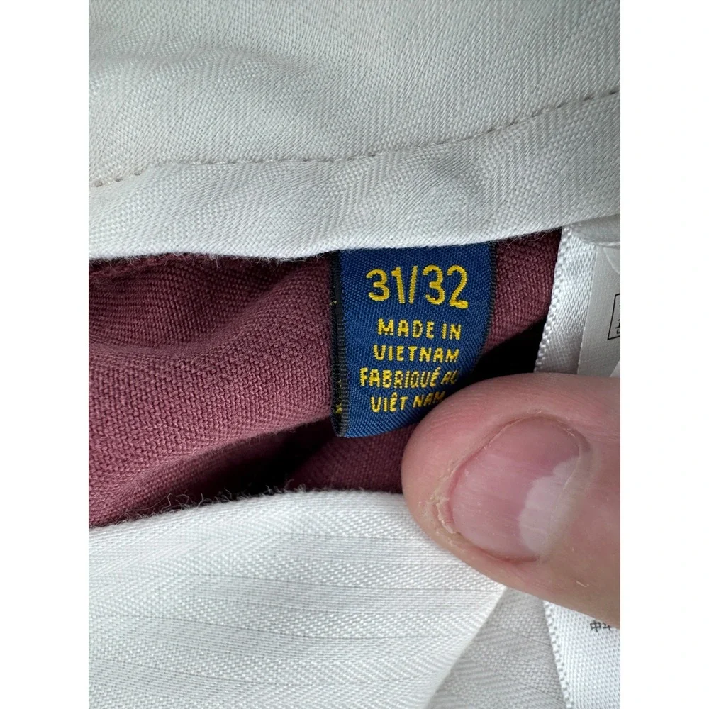 Polo Ralph Lauren Chino Pants‎ 31x32 Men Burgundy Classic Fit Preppy Golf